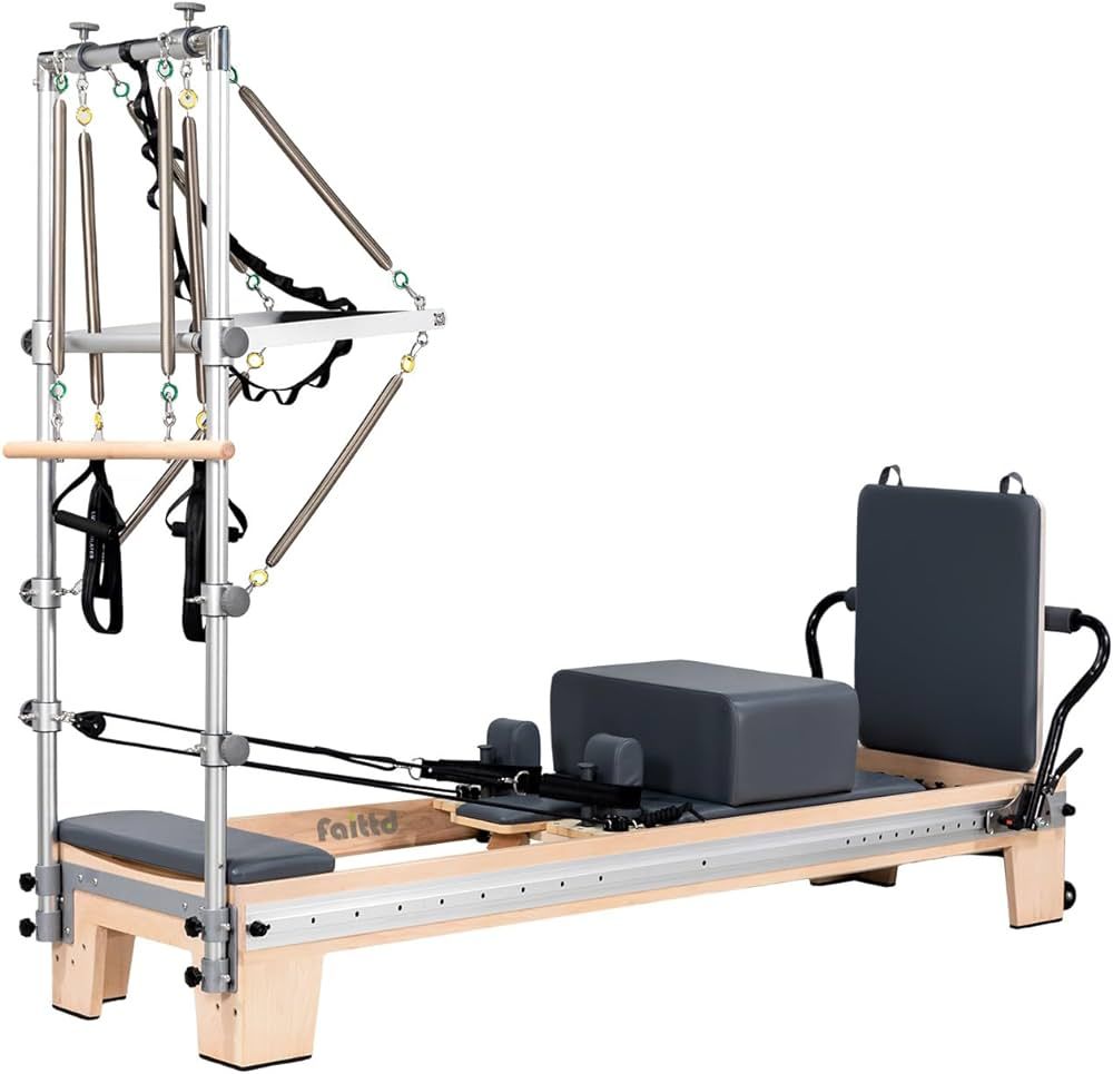 Faittd Pilates Reformer Vintage,Pilates Equipment, Pilates Reformer Machine for Home Studio | Amazon (US)