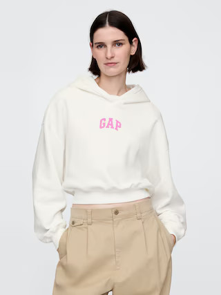 VintageSoft Crop Logo Hoodie | Gap (US)