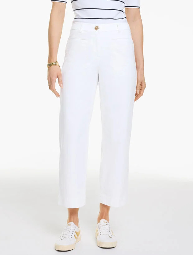 Straight Crop Ottoman Pants | Talbots