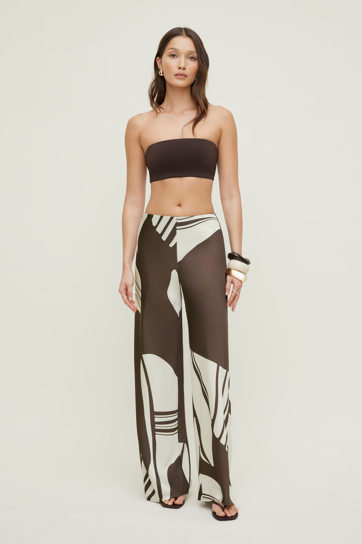 Wide Leg Satin Pants | Dynamite Clothing
