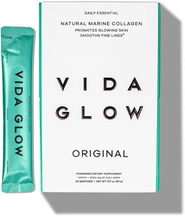 Vida Glow Marine Collagen Powder Sachets Original | Amazon (UK)