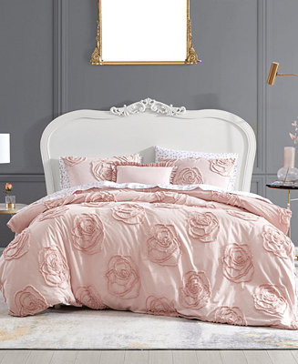 Betsey Johnson Rambling Rose 3-Pc. Duvet Cover Set, Twin & Reviews - Home - Macy's | Macys (US)