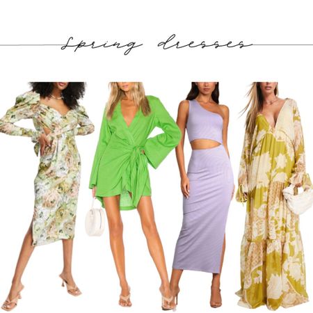 Spring Dresses, Green Dress, Lavender Dress, Maxi Dress, Midi Dress, Cut out dress, Floral Dress, 

#LTKunder50 #LTKSeasonal #LTKunder100