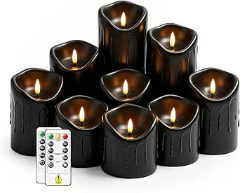 Nimiko Flameless Candles with Remote, Battery Operated Flickering Flameless Candles, LED Candles ... | Amazon (US)