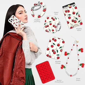 VELVET CAVIAR for iPhone 16 Pro Case Cherry - Compatible with MagSafe [10ft Drop Tested] - Red Ch... | Amazon (US)