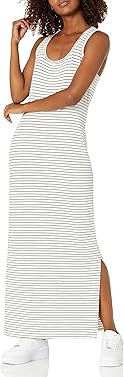 Daily Ritual Women's Supersoft Terry Standard-Fit Racerback Maxi Dress | Amazon (US)