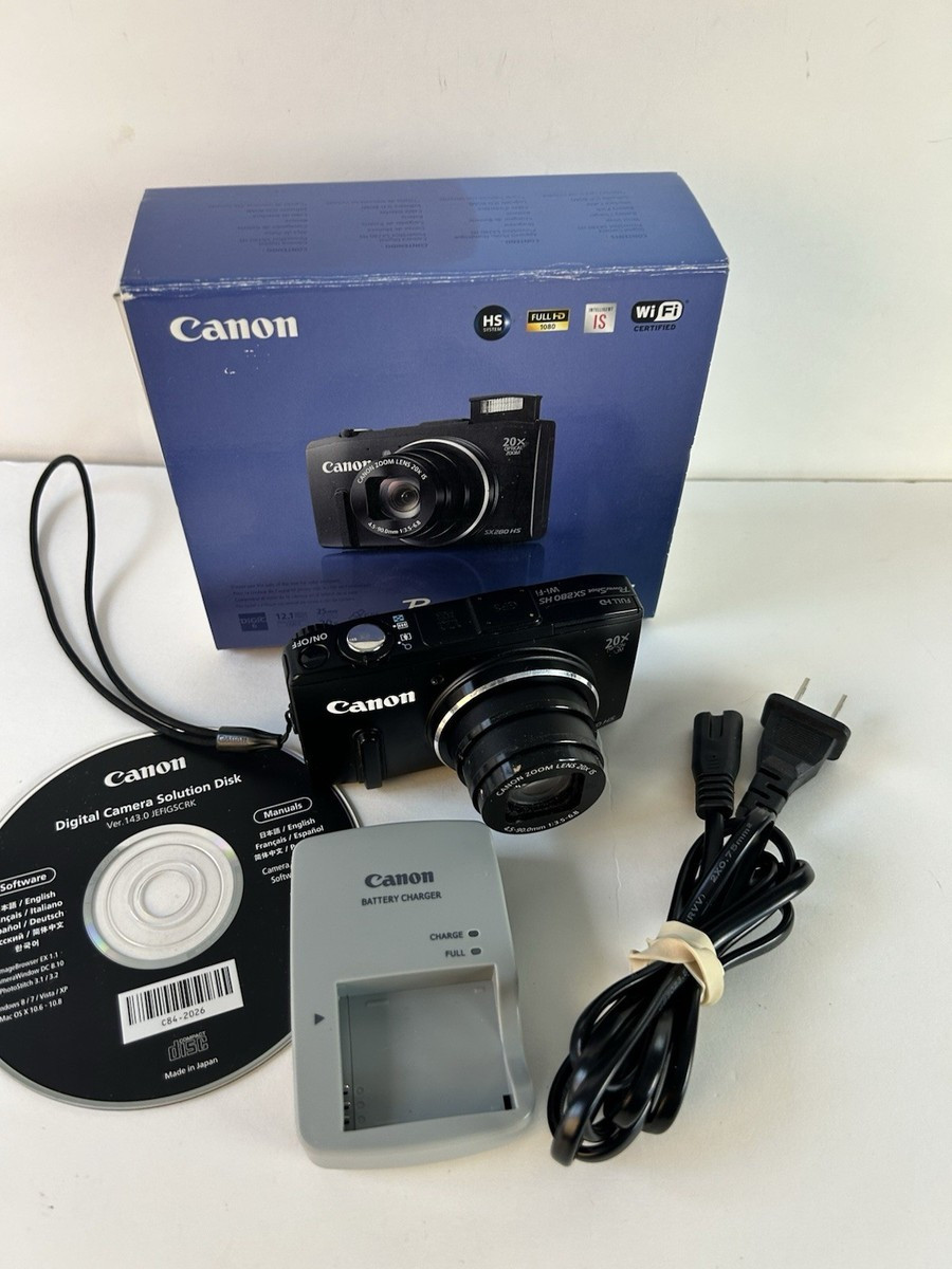 Canon PowerShot SX280 HS 12.1MP GPS WiFi Digital Camera 20X Zoom With Box | eBay US