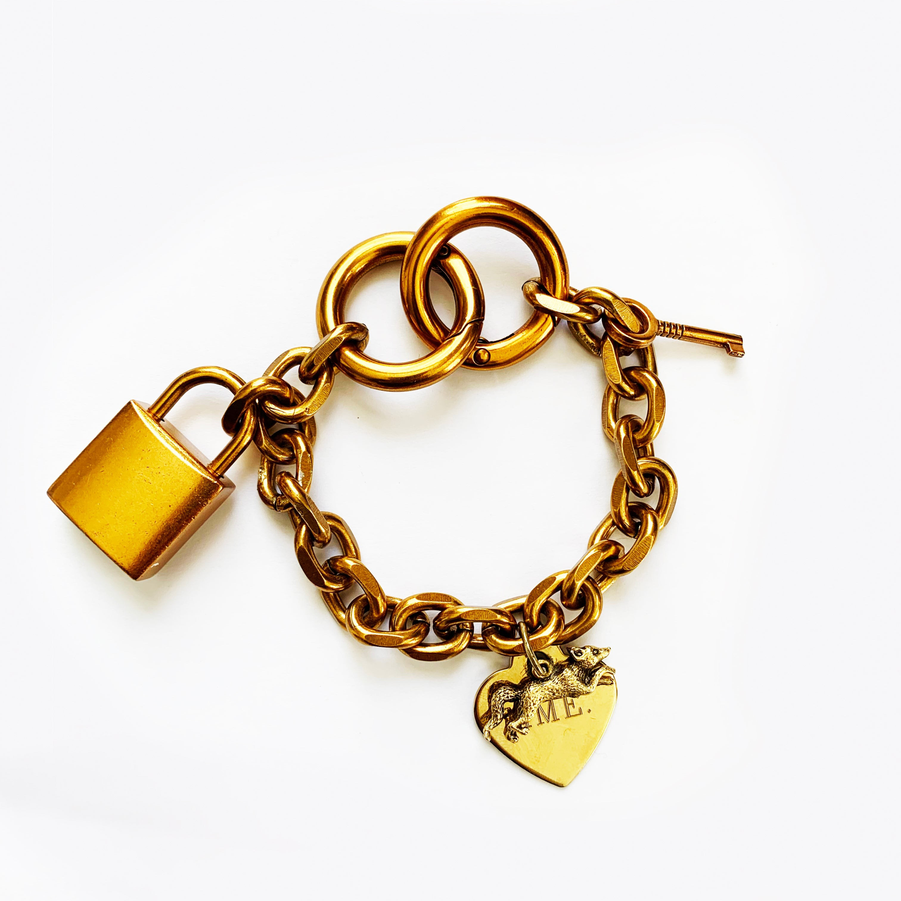 MME. CHARM LOCK BRACELET | MME.MINK