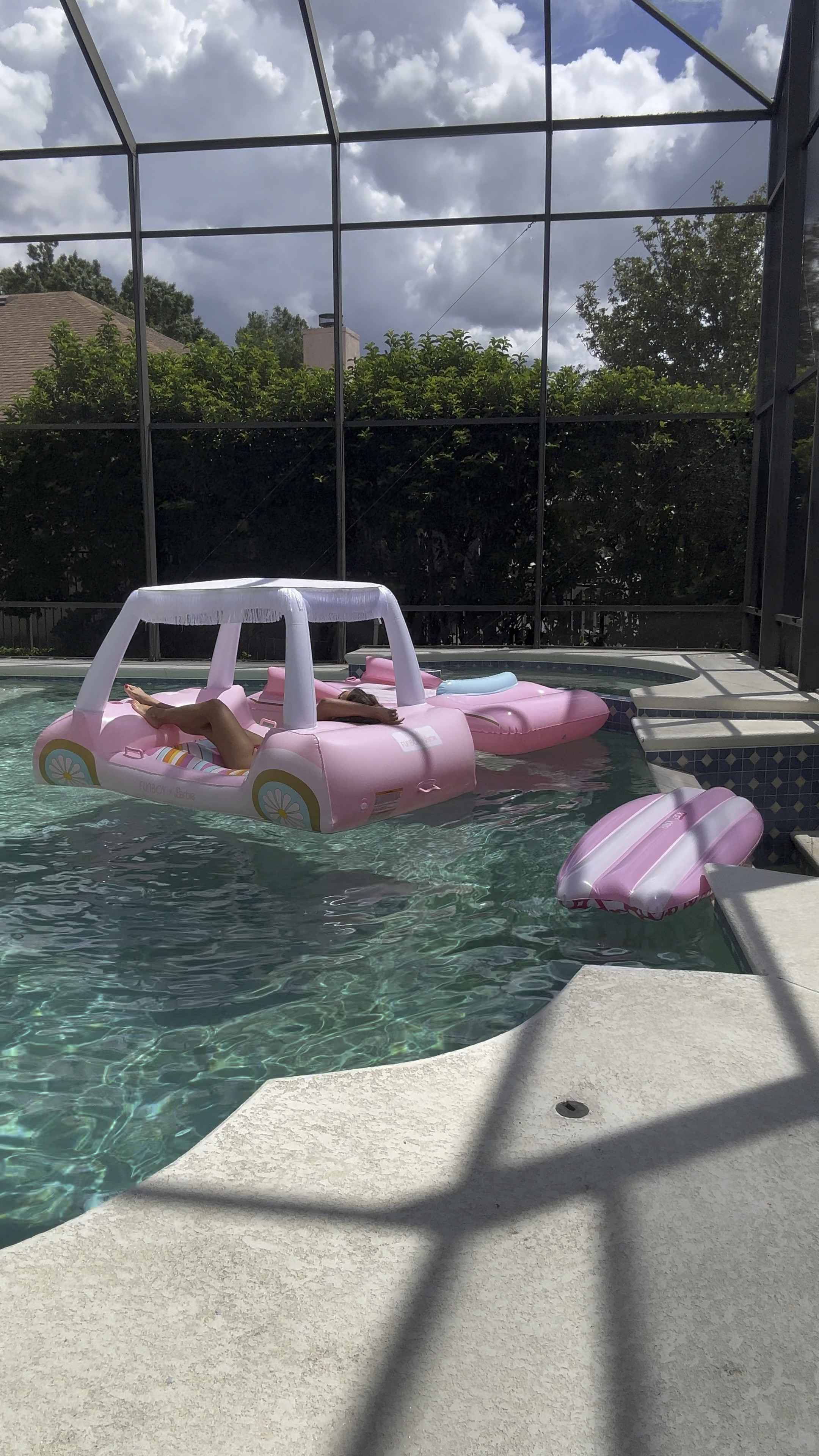 Sharing my #Barbie #poolfloats again so that you can get them on #sale! For a limited time, the Barbie golf cart and surfboard are 20% off and the pink convertible car is 40% off 😮 Don’t miss this #summersale 💕 No promo code needed!

#summer #pink #pinkpoolfloats #poolparty #barbiepoolparty

#LTKVideo 

#LTKSwim #LTKSaleAlert