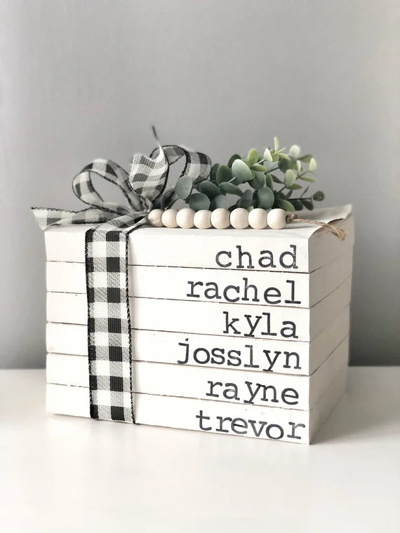 Personalized Name Decor // Vintage Custom Book Decor // | Etsy | Etsy (US)