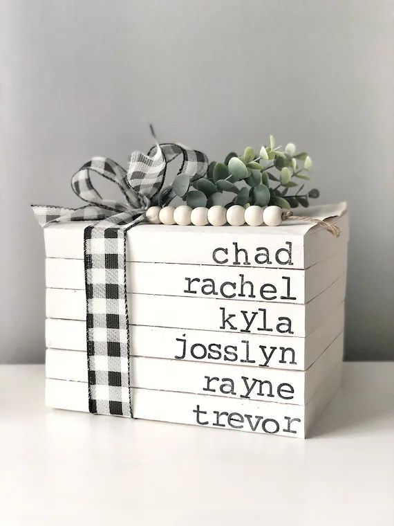 Personalized Name Decor // Vintage Custom Book Decor // | Etsy | Etsy (US)