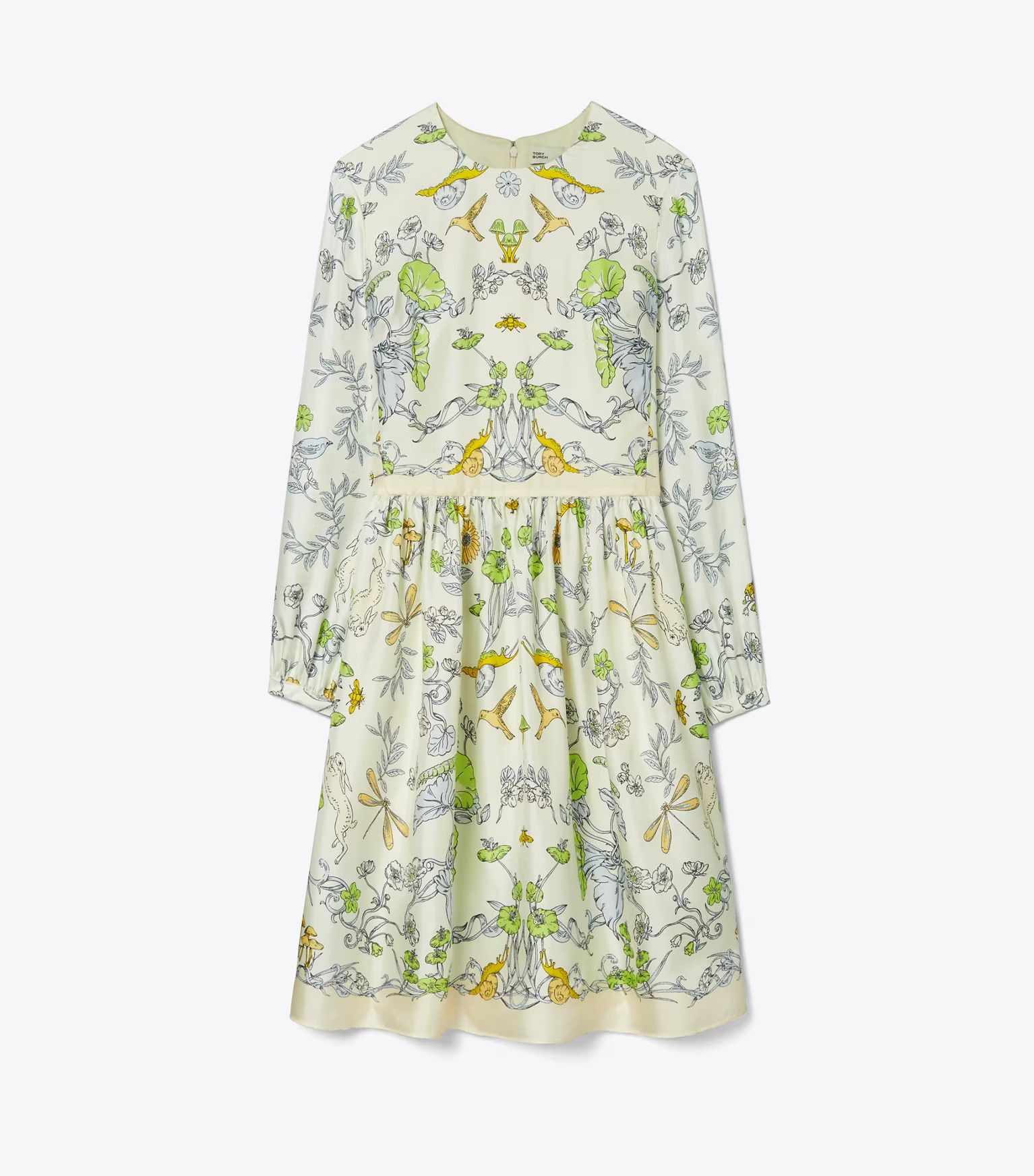 Printed Silk Twill Dress: Women's Designer Dresses | Tory Burch | Tory Burch (US)