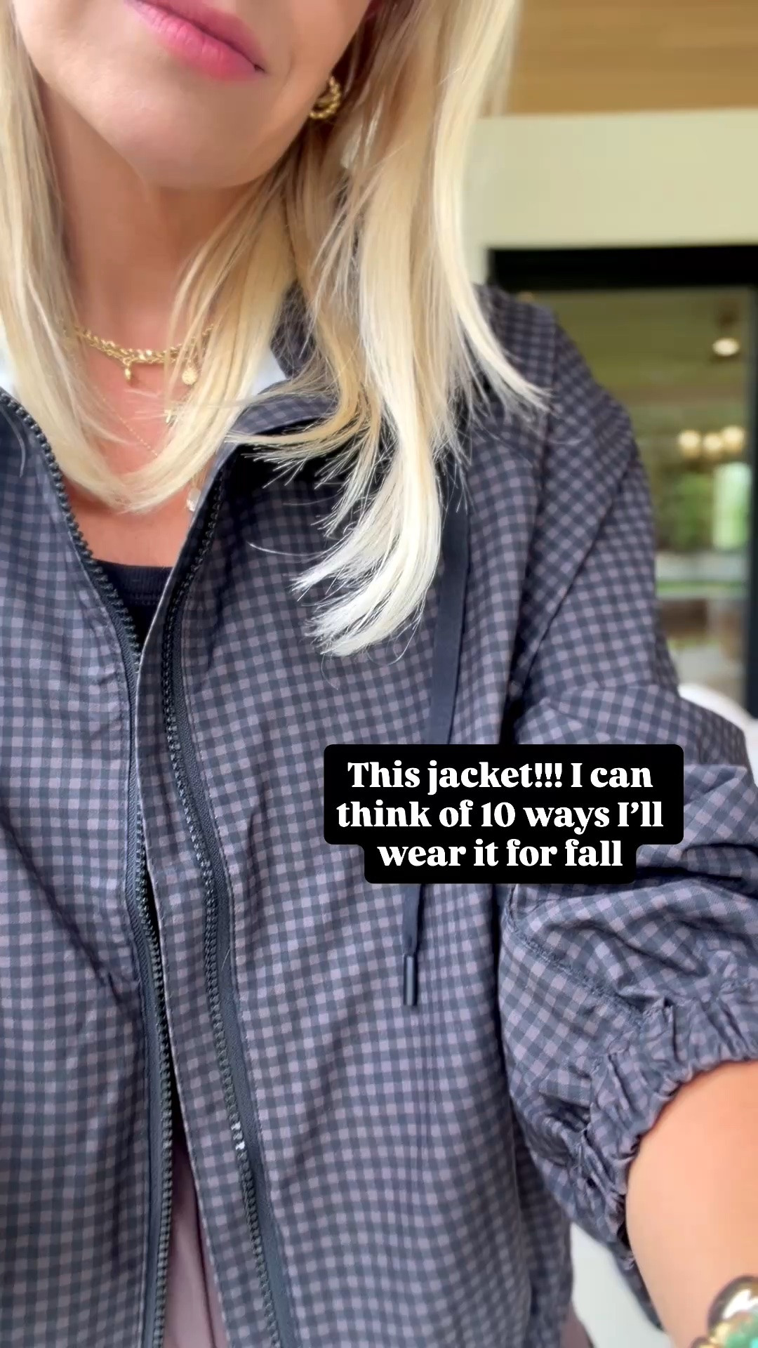 Cutest gingham jacket that’s from Target!