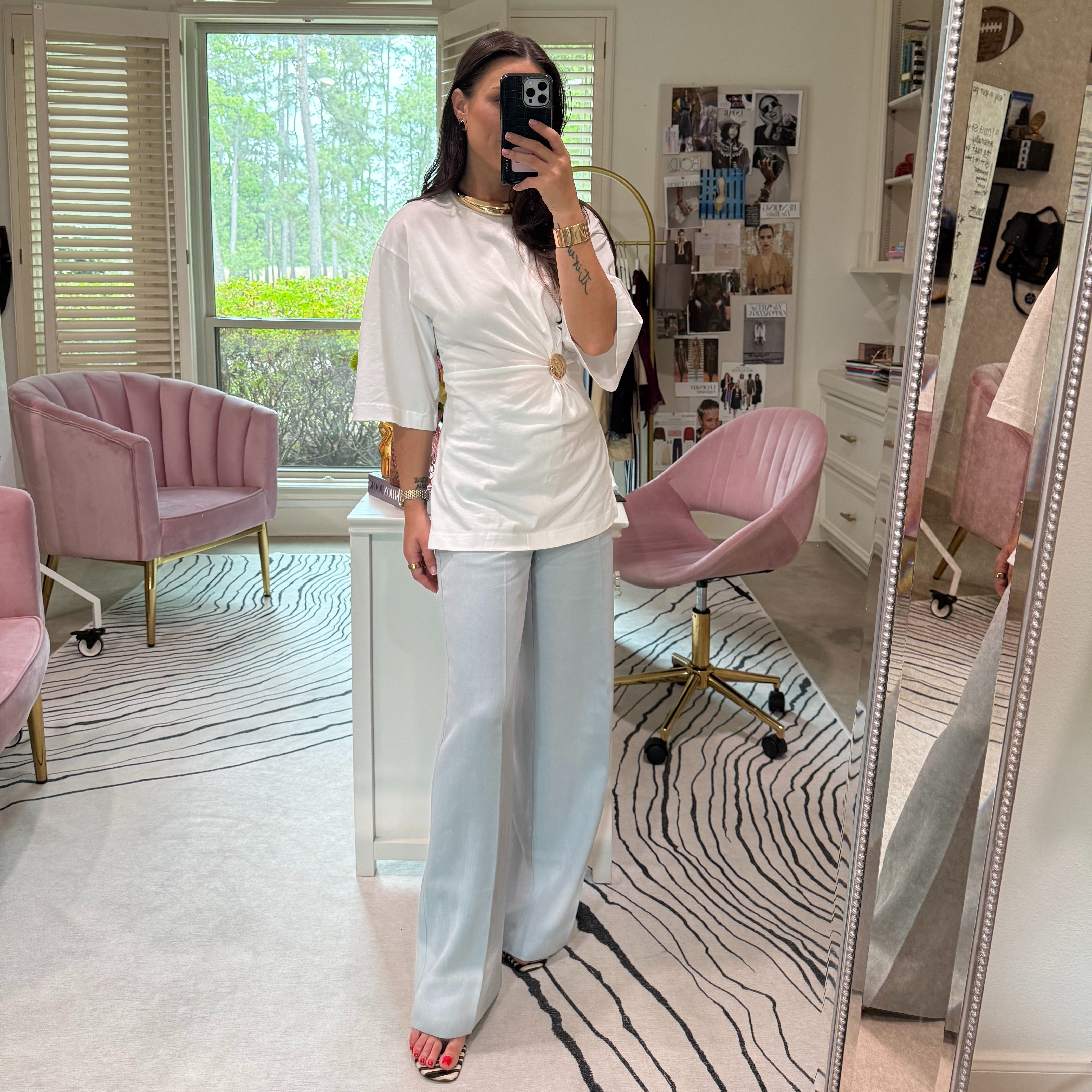 Draped Brooch T-Shirt That Instantly Elevates Any Simple Outfit. It Made My Weekly Faves. 

 