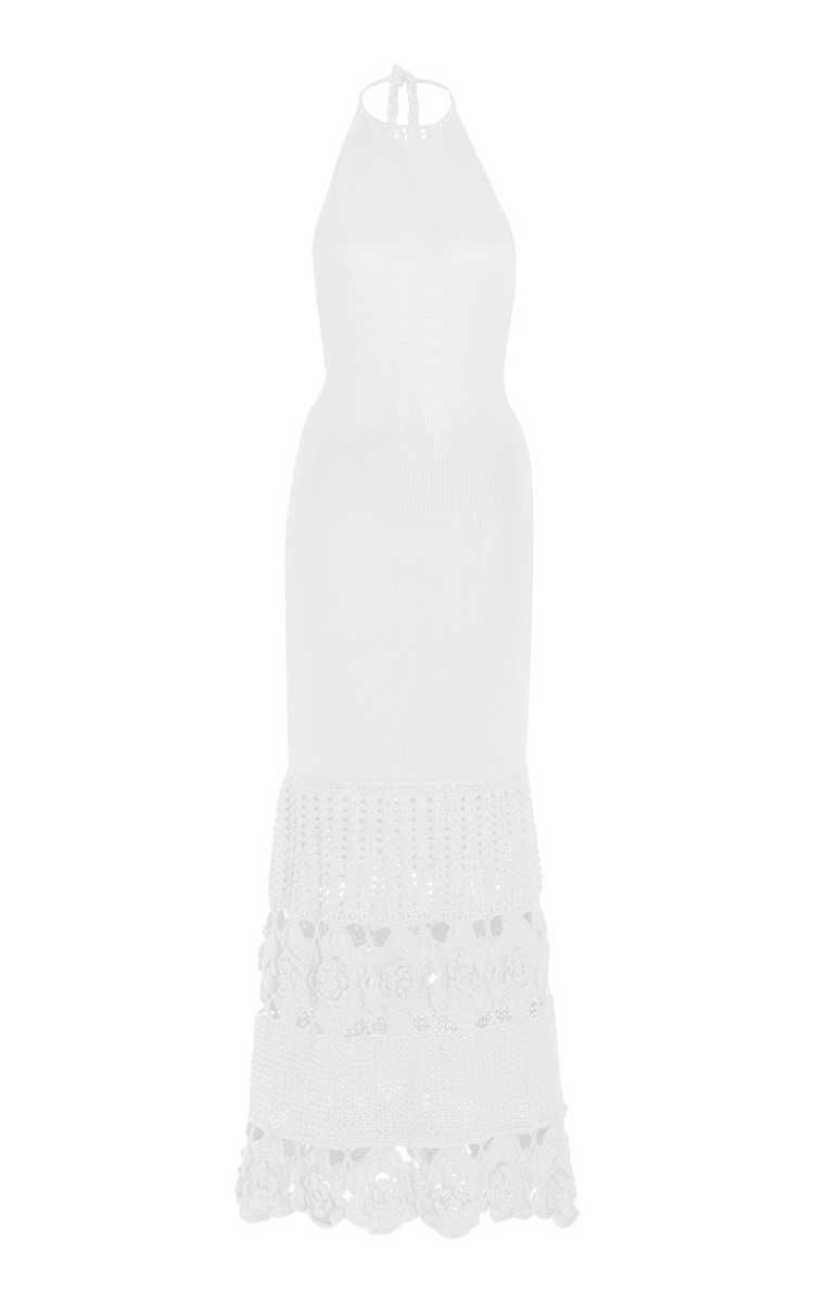 Carina Crochet-Knit Bamboo Maxi Halter Dress | Moda Operandi (Global)