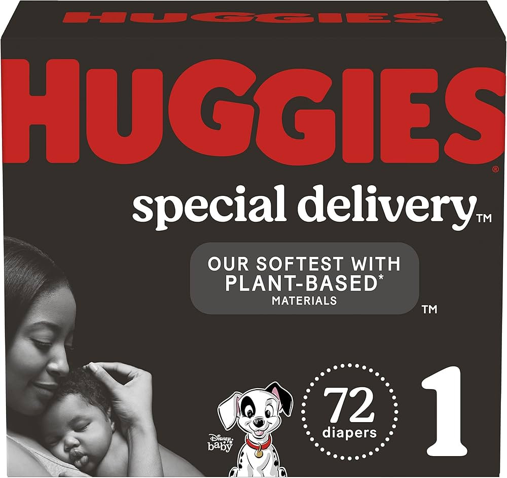 Hypoallergenic Baby Diapers Size 1 (8-14 lbs), Huggies Special Delivery Newborn Diapers, Fragranc... | Amazon (US)
