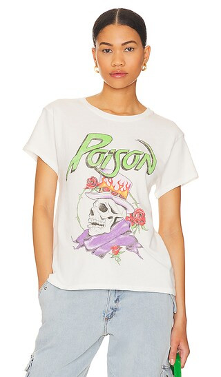Poison Joker Flush Tour Tee in Vintage White | Revolve Clothing (Global)