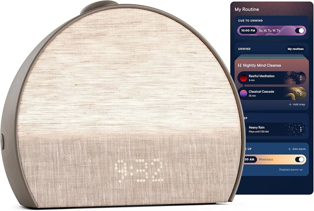 Hatch Restore 3 Sunrise Alarm Clock, Sound Machine, Smart Light (Cocoa) - White Noise, Screen-Fre... | Amazon (US)