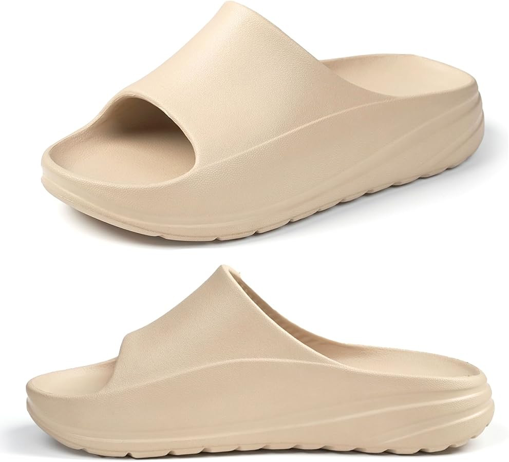 Mens/Womens Sandals Recovery Non-slip Slides with Arch Support Comfy Soft Cloud Pillow Feeling Sl... | Amazon (US)