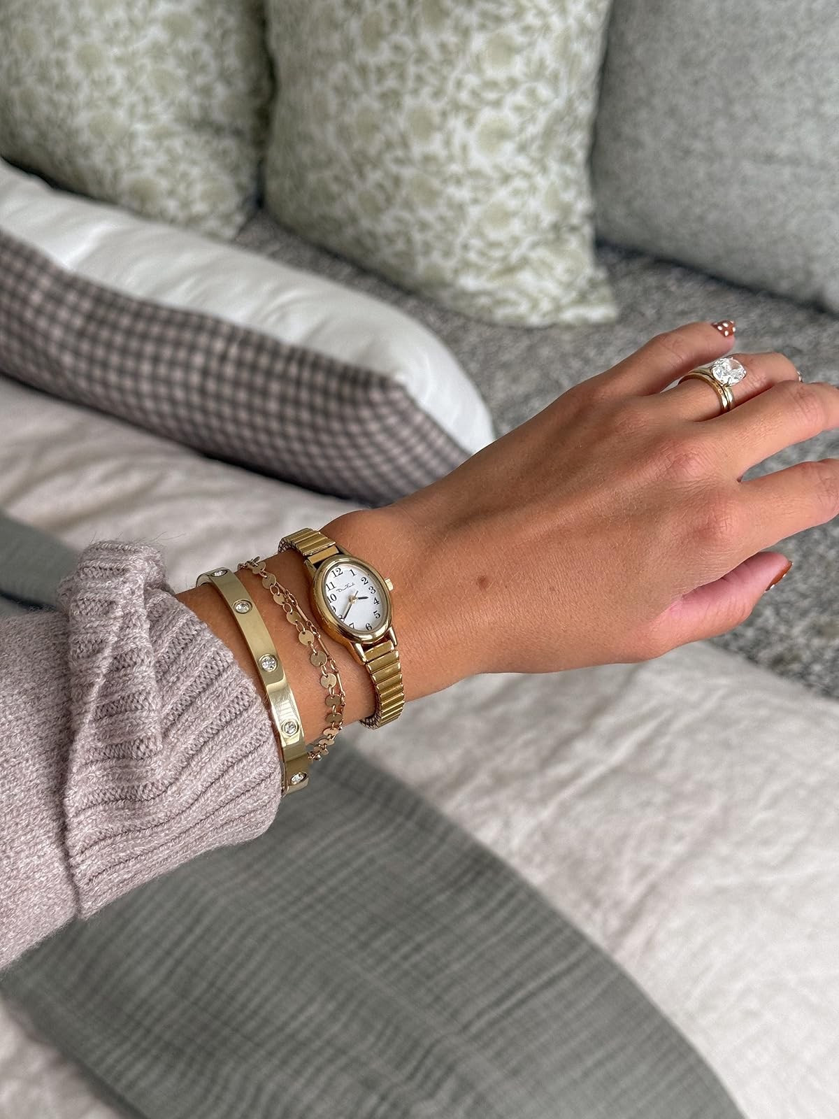 My amazon jewelry stack!!! Love these for my tiny wrists 😍 amazon fall accessories, amazon watches, amazon bracelets. 

#LTKStyleTip