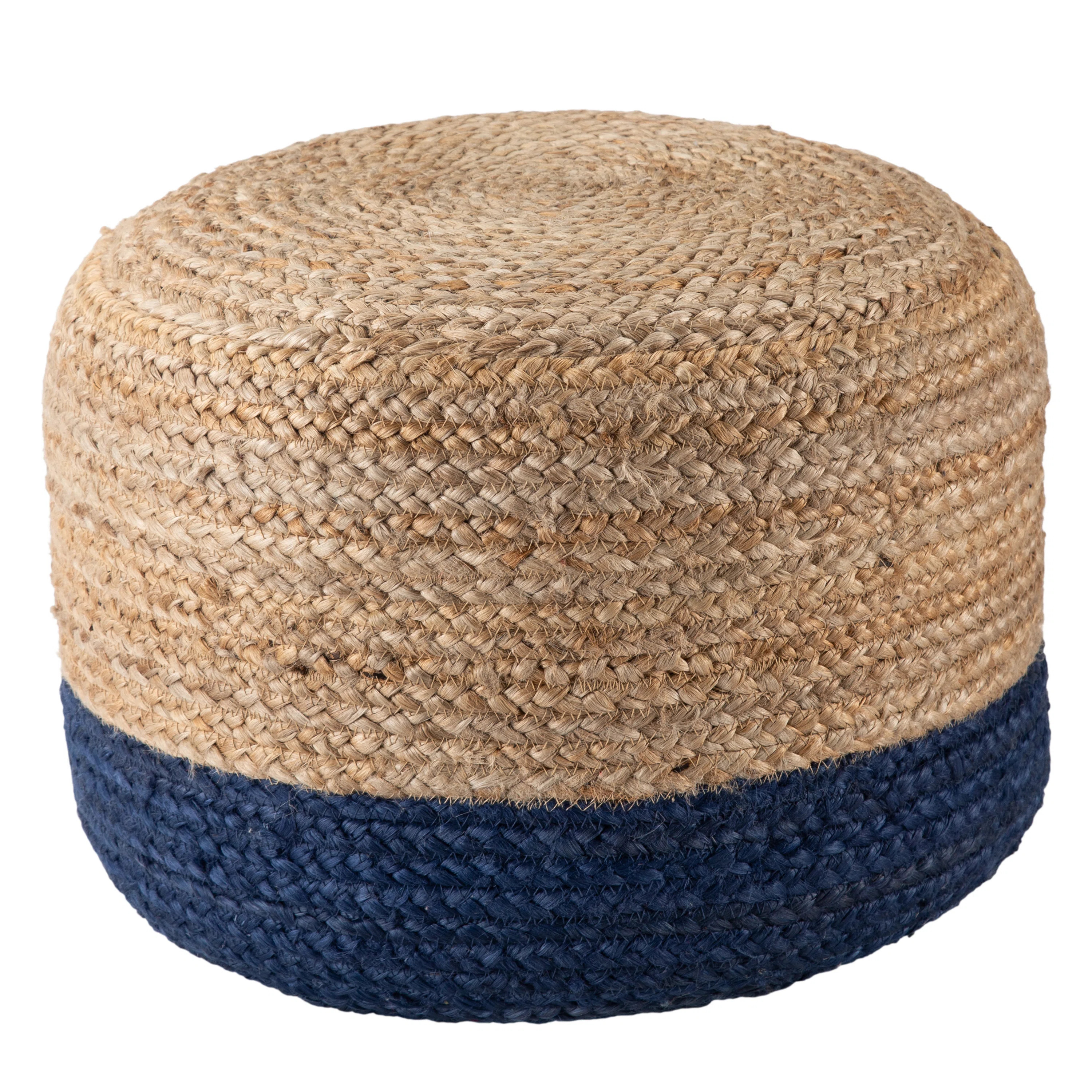Monestime 18" Wide Round Pouf Ottoman | Wayfair Professional
