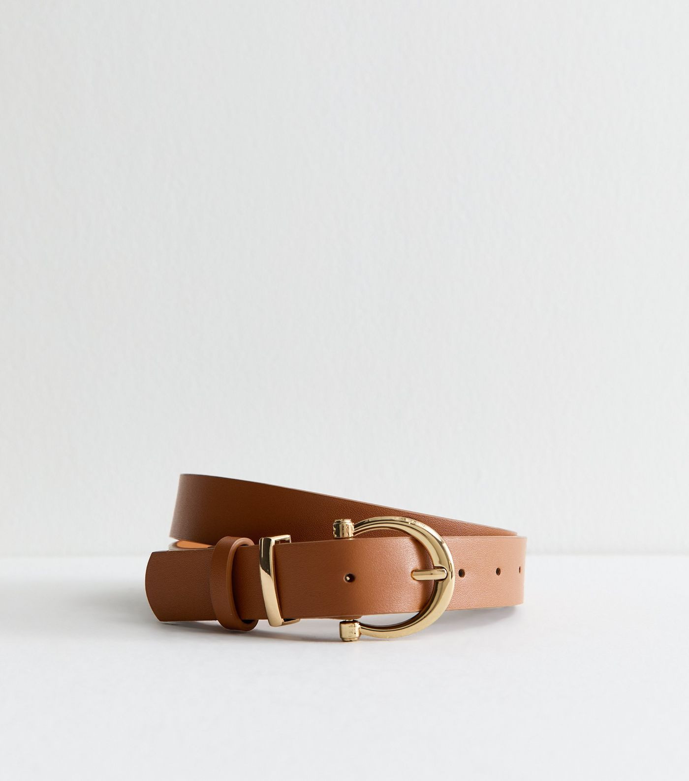 Tan Faux Leather Buckle Belt | New Look | New Look (UK)