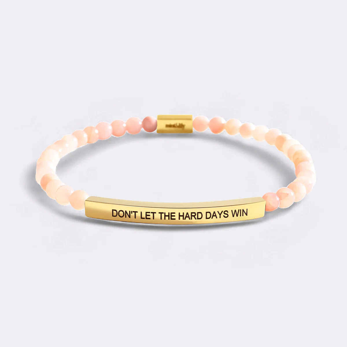 Don't Let The Hard Days Win Beaded Inspire Bracelet | Mint & Lily