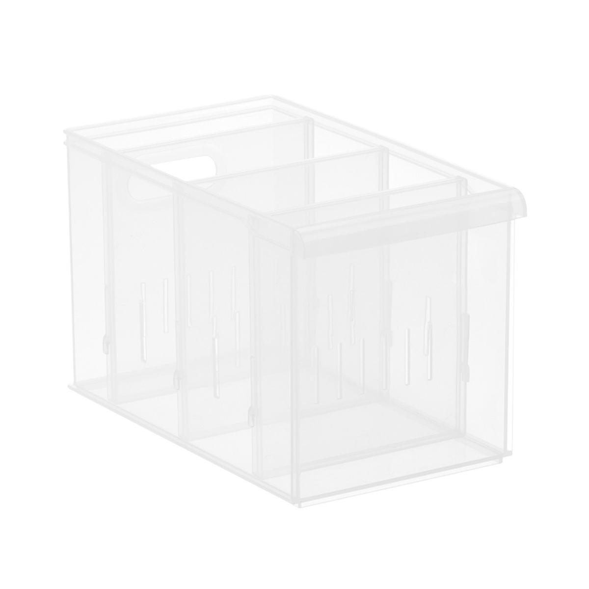 Large Stacking Plastic Bin Clear | The Container Store