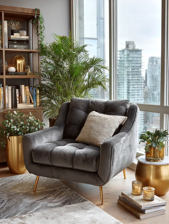 I call this a thinking corner — a peaceful little space where your thoughts can finally breathe. Creativity flows in quiet moments, and every home deserves a spot like this. A plush velvet chair, warm gold planters filled with lush greenery, natural sunlight pouring in, and a few coffee table books to flip through… that’s all it takes to create a corner where your mind feels open, calm, and inspired. The kind of space that supports you, grounds you, and lets your ideas grow.

#thinkingcorner #cozyreadingnook #goldplanters #velvetchair #creativehomevibes #elegantanddriven 

 #LTKHome