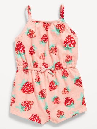 Printed Sleeveless Jersey-Knit Romper for Baby | Old Navy (US)