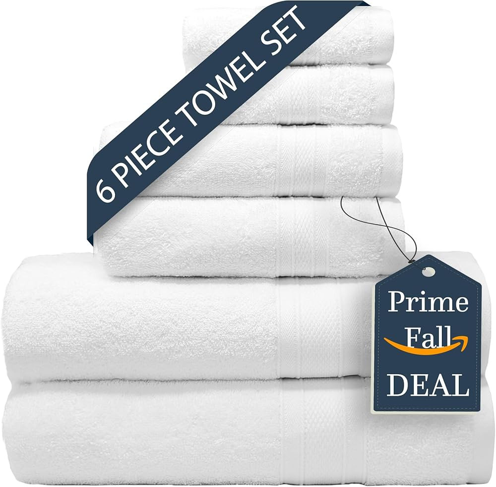 Amazon.com: TRIDENT Black Towel Set, 2 Black Bath Towels, 2 Black Hand Towels, 2 Black wash Cloth... | Amazon (US)