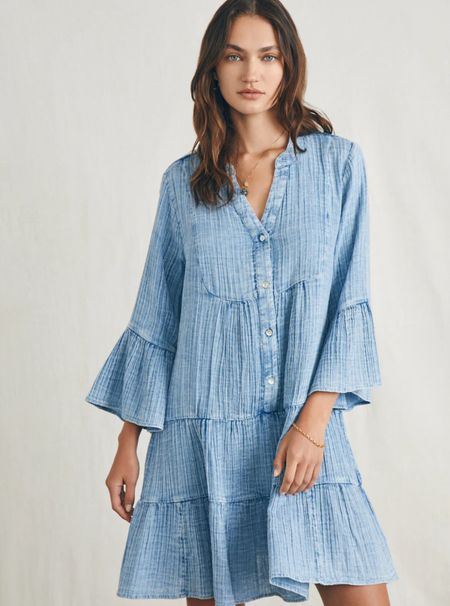 This gauzy chambray dress is so good — it will be your new favorite dress for summer! I bought it last year and just ordered it in the other two colors. Runs true to size (fits slightly oversized)! 

#LTKStyleTip #LTKTravel #LTKSeasonal