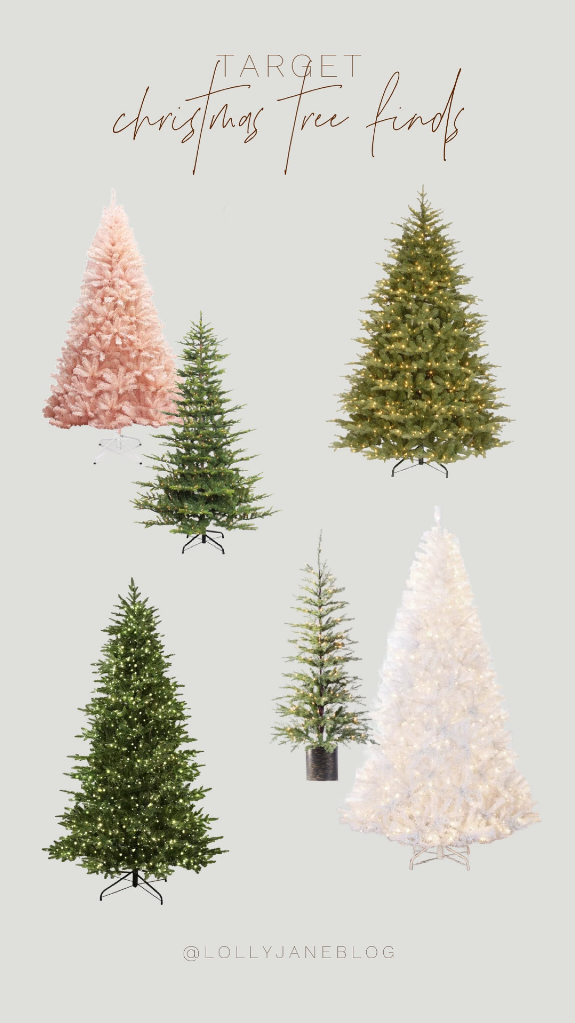 Target Christmas tree finds! 🫶🏻

🎄This holiday season, transform your home into a winter wonderland with Target's stunning range of Christmas trees! From grand large trees to adorable small ones, and every color in between—pink, white, black, and even the whimsical flocked variety. There’s a perfect tree waiting for you! Which one will you choose to make your holidays magical? 💕#TargetChristmas #TreeGoals #HolidayMagic

#LTKHome #LTKHoliday #LTKSeasonal