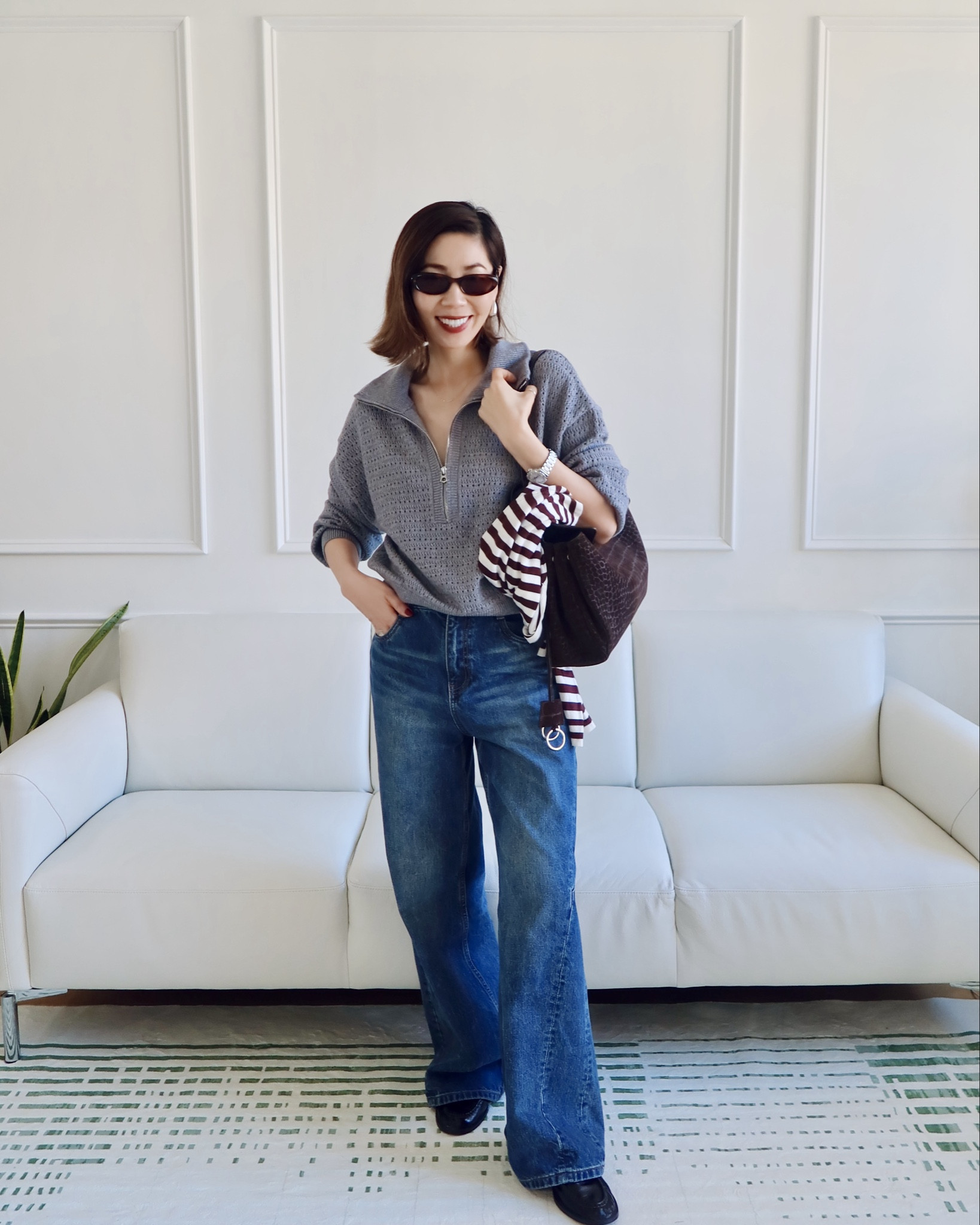 Half zip sweater 👍

@Varley 