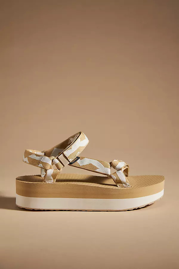 Teva Flatform Universal Sandals By Teva in Beige Size 11 | Anthropologie (US)