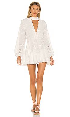 HEMANT AND NANDITA Dayo Mini Dress in White from Revolve.com | Revolve Clothing (Global)
