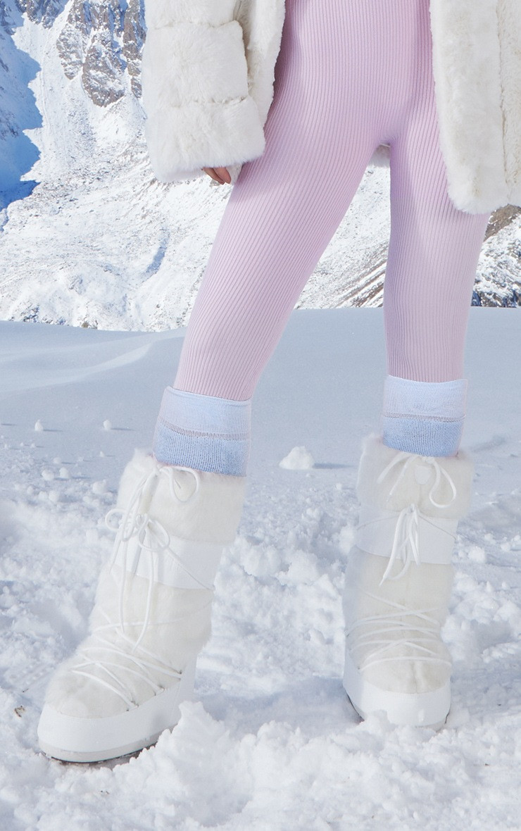 Multi Pastel Terry 2 Pack Ski Socks | PrettyLittleThing US