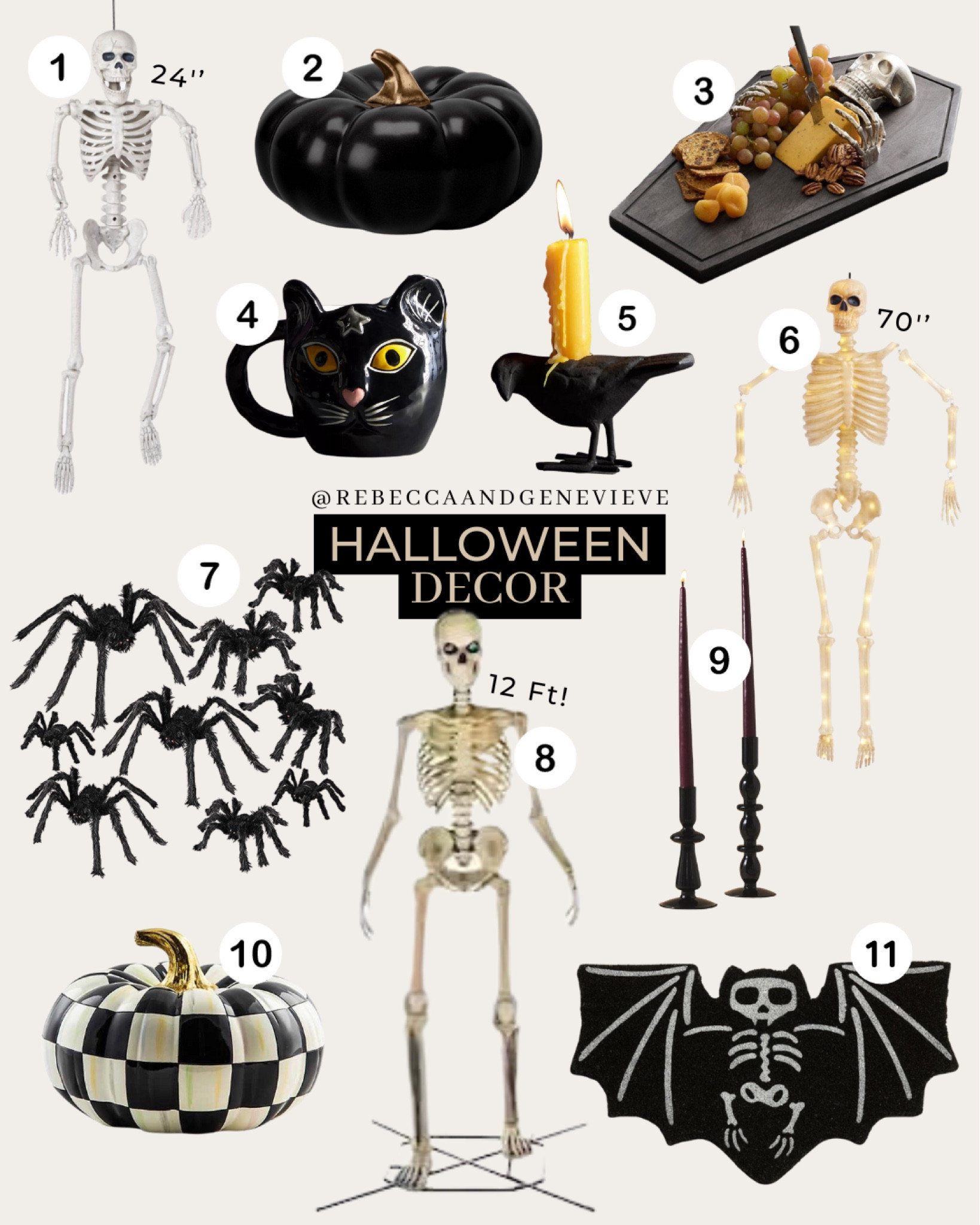 Halloween decor picks 🕷️
-
Home decor. Seasonal decor. Skeleton. Halloween doormat. Candle holder. Faux pumpkin. 

#LTKhome #LTKHalloween #LTKfindsunder50