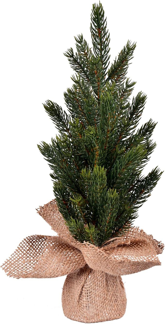 Vickerman 15" Balsam Fir Sapling Artificial Christmas Tree, Unlit, 2 Pack - Faux Fir Christmas Tr... | Amazon (US)