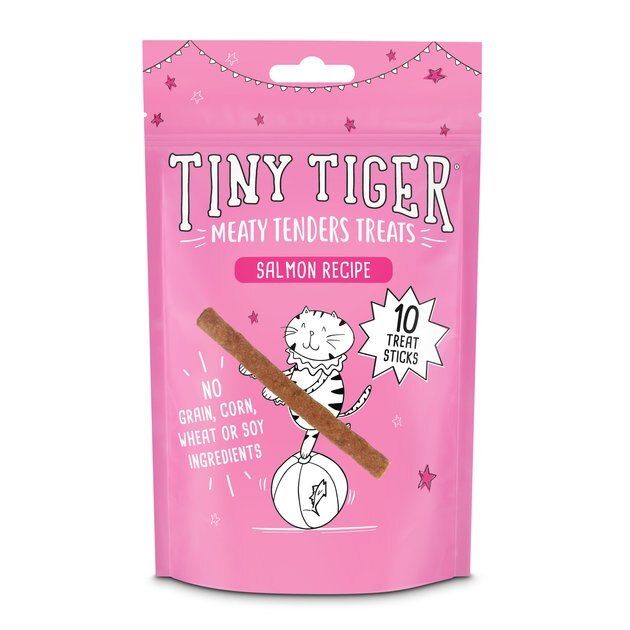 Tiny Tiger Meaty Tenders Sticks Cat Treats, Salmon Recipe, 10 count | Chewy.com