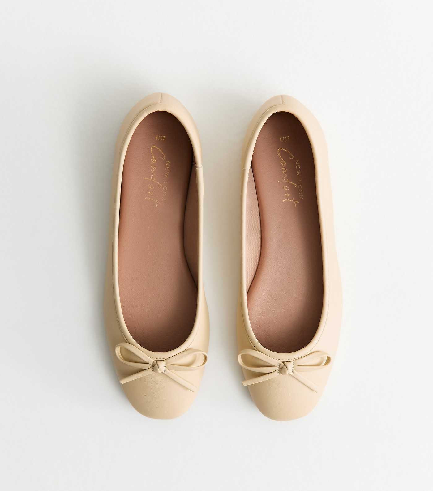 Faux Leather Light Yellow Square Toe Ballet Pumps | New Look | New Look (UK)