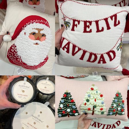 Target Christmas pillows 
Target candle 


#LTKhome #LTKunder50 #LTKHoliday