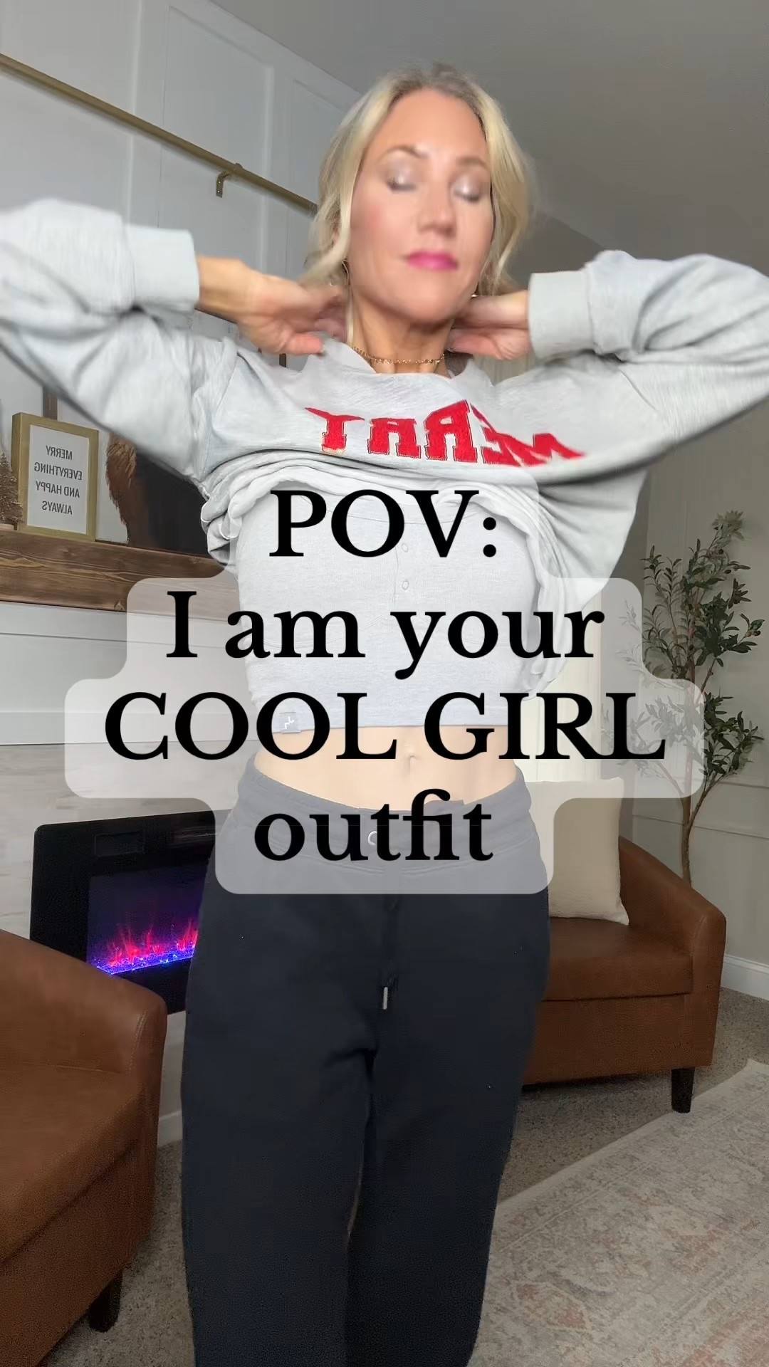 Kicking off Day 1 of my 8 Days of Merry Style with the outfit that solves every “casual Christmas party” crisis. 🎀 Plaid mini, Merry sweatshirt, denim jacket, panda dunks… the perfect mix of festive, comfy, cool-girl Christmas energy. If you’re looking for holiday outfit ideas, winter fashion inspo, Christmas party looks, casual December style, plaid skirt outfits, sweatshirt styling, cute holiday outfits for moms in their 40s, or just something adorable you can recreate last-minute — this one is your new go-to.



#LTKStyleTip #LTKHoliday #LTKgrwm