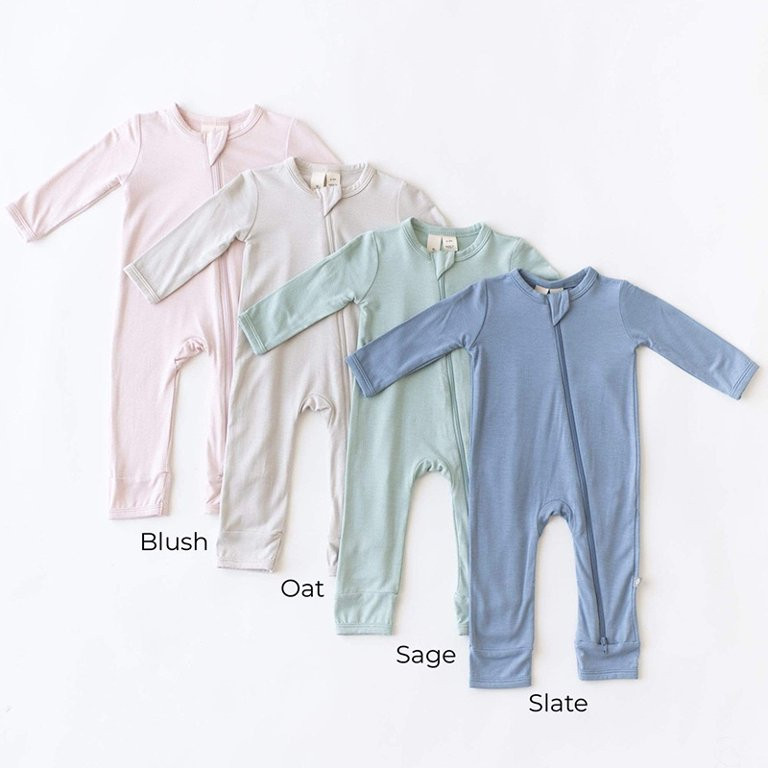 Baby Romper Bamboo Fiber Baby Boy Girl Clothes Newborn Zipper Footies Jumpsuit Solid Long-Sleeve ... | Walmart (US)