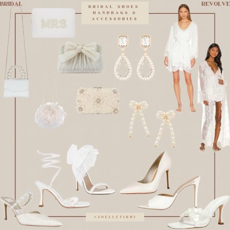 Shoes, handbags and accessories for the bride to be. #weddingshoes #bride #bridal #bridalshoes #whiteshoes #whitebag

#LTKshoecrush #LTKwedding #LTKitbag