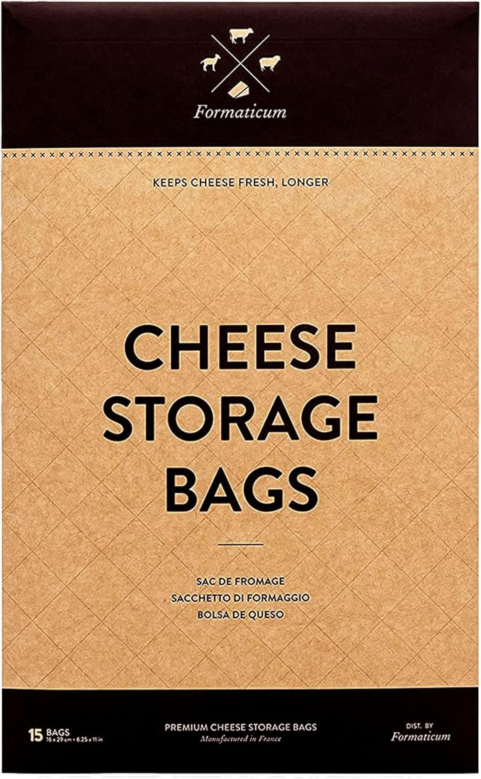 Formaticum Cheese Storage Bags - Wax Paper Bags to Keep Cheese or Charcuterie Fresh - Professiona... | Amazon (US)