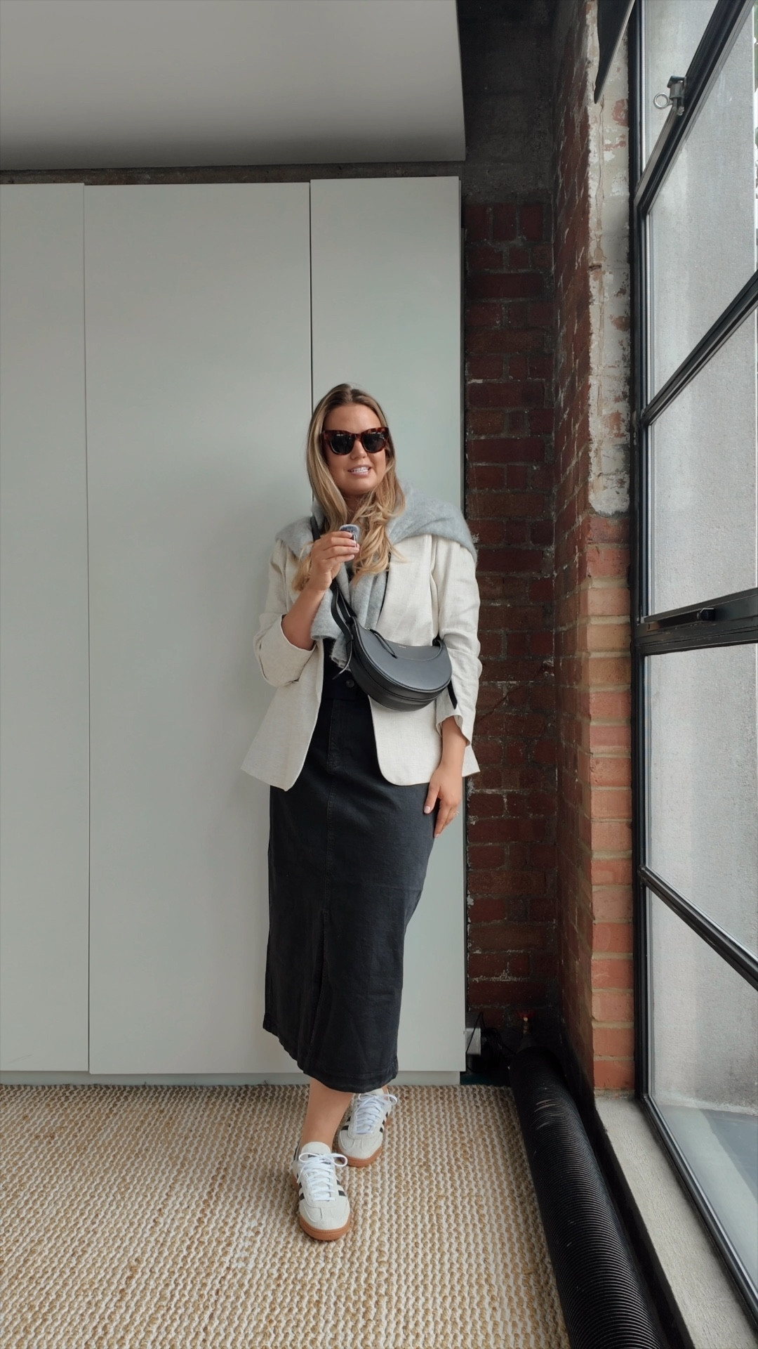 **24/30** midsize spring outfit ideas 🌷

Stripe & stare black high briefs [1X]

White vest [UK 18]

M&S midi skirt [UK 18 L]

M&S black waistcoat [UK 18]

M&S beige linen blazer [UK 18]

Adidas handball spezial trainers [UK 7]

Gold snake necklace

Sezane grey cardigan [XXL]

Polene numero dix black bag [dupes tagged]

Free People sunglasses

spring outfit // midsize outfit // midsize style // spring outfit idea // spring style // midsize fashion // spring fashion // outfit inspiration // midi skirt // linen blazer // black waistcoat // handball spezial 

#LTKuk #LTKsummer #LTKeurope