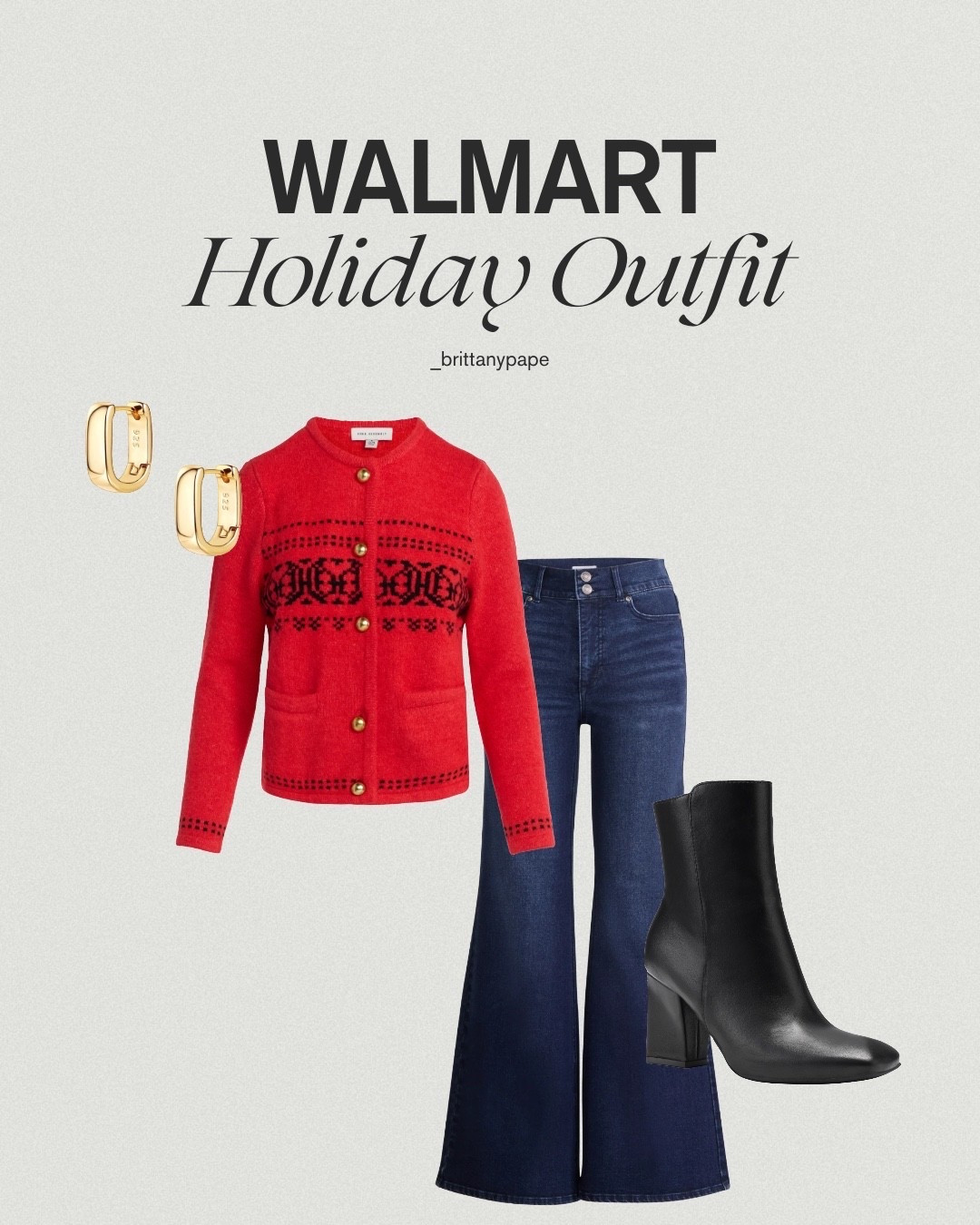 Holiday outfit all styles from Walmart!


#christmasoutfit #redsweater #womenssweater #jeans #womensjeans #blackboots #goldjewlery

#LTKHoliday #LTKootd #LTKFindsUnder50