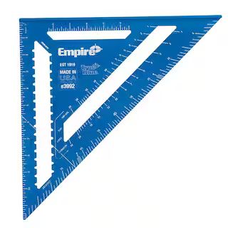 Empire 12 in. Laser Etched Aluminum Rafter Square-E3992 - The Home Depot | The Home Depot