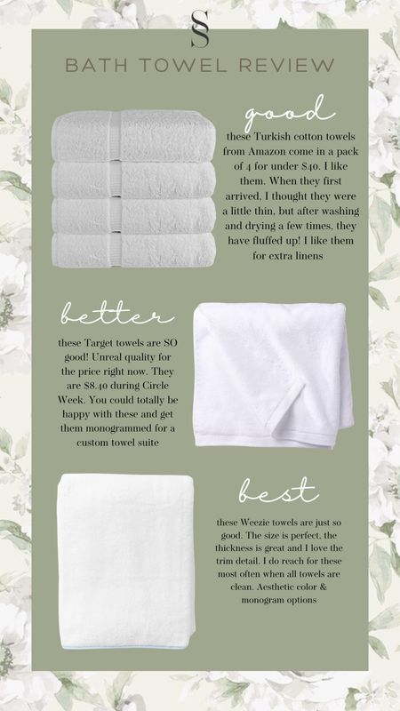Own all of these bath towels and can recommend! 

#LTKsalealert #LTKhome #LTKxTarget
